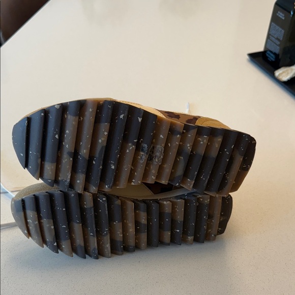 Rag & Bone Leopard Print Sneakers with Brown and Tan - Picture 3 of 3